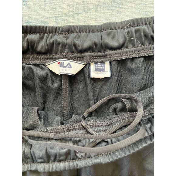 Fila Sport Black Zip Hem Athletic Pants Mens Medium - Picture 4 of 8